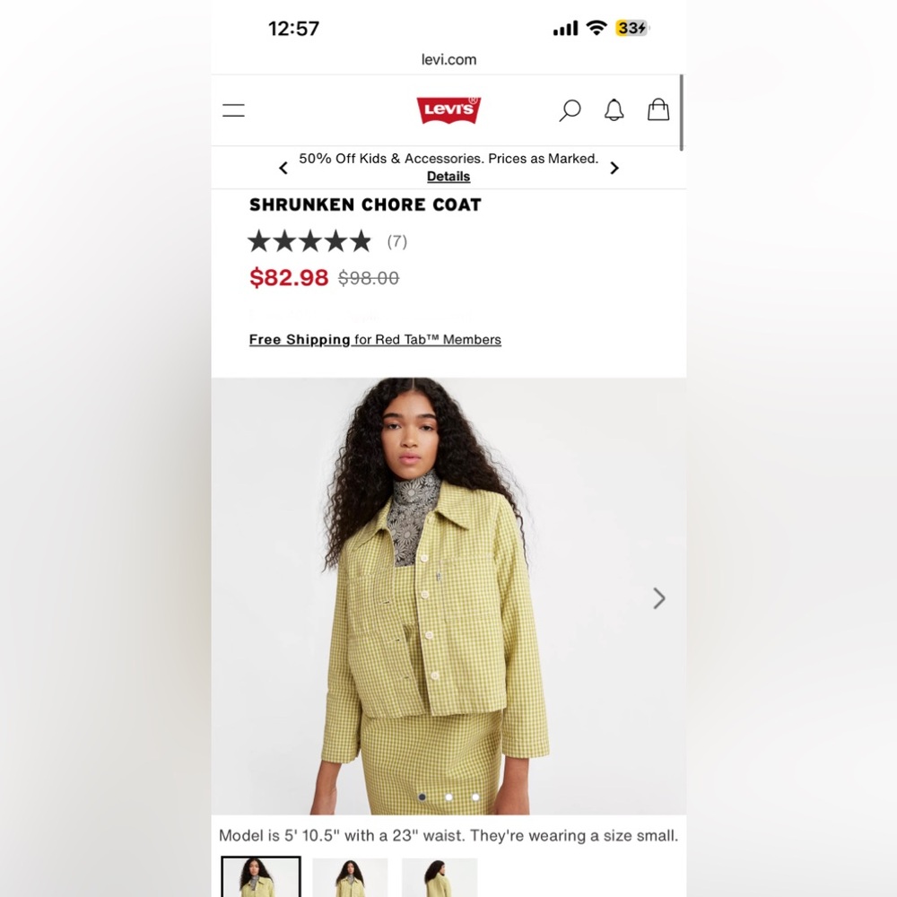 Levi’s Shrunken Chore Coat